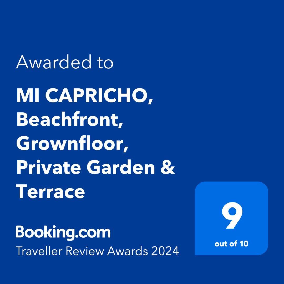 Mi Capricho, Beachfront, Grownfloor, Private Garden & Terrace Sitio de Calahonda Extérieur photo